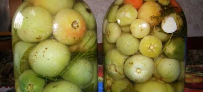 Вкусные маринованные зеленые помидоры как в магазине в советское время