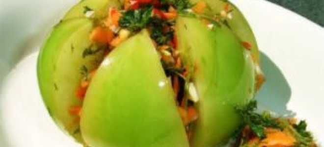 Зеленые помидоры по-грузински: квашеные, маринованные, фаршированные, консервированные