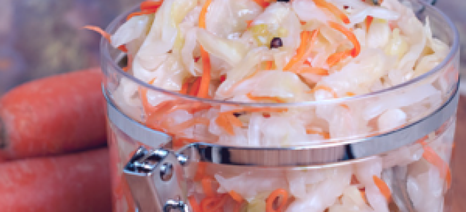 Острая капуста маринованная крупными кусками: 6 рецептов быстрого приготовления